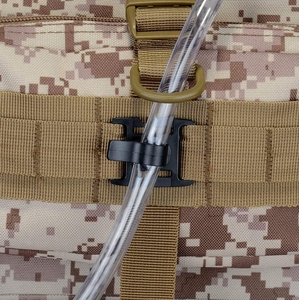 DF1205 Camping Tactical Outdoor 360 degree Rotatable Water Hydration Tube <b>Clips</b> Molle Webbing <b>Hook</b> plastic for 1 inch straps - Product Image 4
