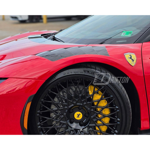 SF90 Aggressive Pure Carbon Fiber Fenders For Ferrari SF90 CF Body <b>Kits</b> - Product Image 3