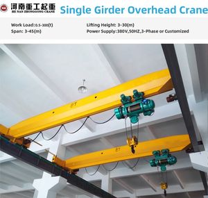 Grúa aérea de polipasto eléctrico de 10 32 toneladas con control de velocidad, manejo de materiales eficiente, operaciones logísticas de fabricación - Product Image 2