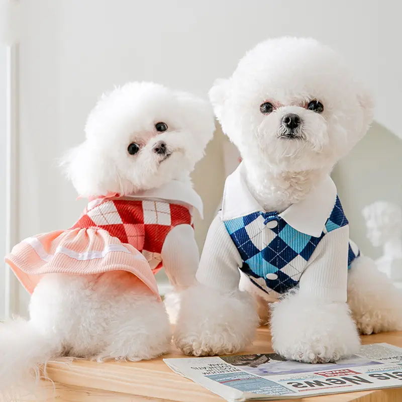Mode beau coton chien vêtements T-Shirt chien gilet vestes manteaux pour animaux de compagnie chats chiens vêtements
