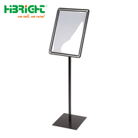 Support publicitaire de table réglable A3/A4 blanc haute luminosité, porte-affiches en plastique, option logo personnalisé, pratique