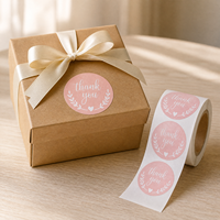 Autocollant à gratter rose en forme de cœur irrégulière, diamètre du noyau 3/4 pouce, pour enveloppes cadeaux, sacs et boîtes – Vente directe usine
