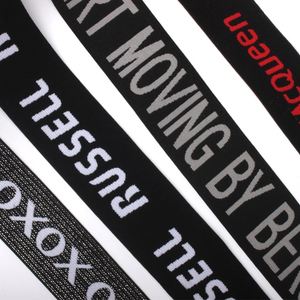 Nylon Polyester Spandex Material <b>Elastic</b> Webbing <b>Belt</b> Jacquard LOGO <b>Elastic</b> Waistband for Bags Garment Waistband - Product Image 4