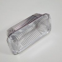 Barquette rectangulaire jetable en aluminium, petite, qualité alimentaire, 500 ml (170 oz), pour cuisson, économique