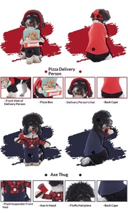 Disfraz de Calabaza de Halloween para Cachorros, Adorable, de Poliéster, para Fiestas, para Animales Pequeños, Venta al Por Mayor - Product Image 4