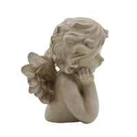 Statuette d'ange chérubin en résine de 5,71 pouces pour la décoration de la maison, de la table ou comme cadeau de Noël