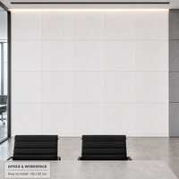 Panel Dinding PVC 3D Embossed Visual Expanding, Mudah Dipasang, Mudah Dibersihkan, Cocok untuk Latar Belakang Sofa dan Ruang Makan, Harga Pabrik