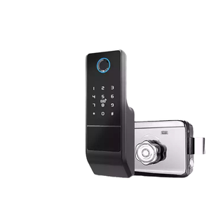 Serrure intelligente WiFi Tuya pour portails extérieurs, portes en bois à cadre électrique, reconnaissance biométrique d'empreintes digitales, NFC, contrôlée par application, données cloud - Product Image 2