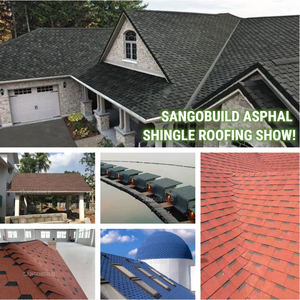 Bardeaux d'asphalte à surface granulaire minérale, écologiques, économes en énergie, résistants au vent fort, pour toitures d'hôtels haut de gamme - Product Image 5