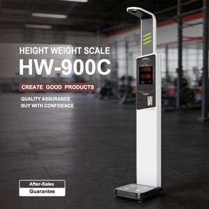 เครื่องชั่งน้ำหนักอัลตราโซนิกแบบหยอดเหรียญสำหรับการแพทย์ รุ่น Lejia HW-900C โครงสร้างอะลูมิเนียมอัลลอยด์ หน้าจอ LED ความแม่นยำ 0.1 กก. รับประกัน 1 ปี - Product Image 2