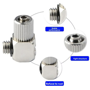 Connecteurs coudés droits miniatures en acier inoxydable de type tour, raccord femelle, tête hexagonale MS-5/3HLH-4 MS-5/3HL-6/4 - Product Image 4