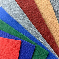 Tapis de sol en polyester 100% côtelé, non tissé, aiguilleté, moderne, lavable, pour exposition, mariage, pique-nique, camping, voiture