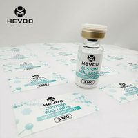 Etiqueta Impermeable Personalizada de Alta Gama para Frascos de 3 ml, 5 ml, 7 ml y 10 ml, Impresión de Adhesivos