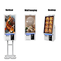 Kiosco de Autoservicio con Pantalla Táctil Personalizada de 21.5/27/32 Pulgadas para Restaurante, con Sistema POS Android, SDK Habilitado, Carcasa Metálica