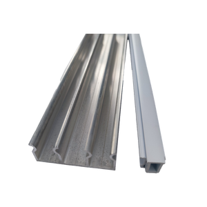 Systèmes d'écrêtage de film pour <span class=keywords><strong>serre</strong></span> Système d'écrêtage unique pour la fixation de film et de tissu Base en aluminium + casier en PVC/clip <span class=keywords><strong>Richel</strong></span> - Product Image 5