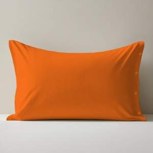 Funda de Almohada 100% Algodón Naranja Tamaño Italiano 50x80cm - Product Image 1