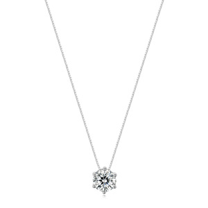 Dinle Moissanite <b>Necklace</b> S925 Silver <b>D</b> Color Round Pendant Luxury Women's Jewelry Everyday Wear Chain Accessory - Product Image 2