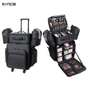 Koncai Nylon cán trang điểm xe đẩy với bánh xe nghệ sĩ trang điểm cán tổ chức trường hợp - Product Image 1