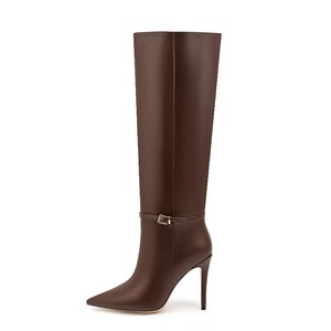 2025 WInter Botas Largas Tassel Trendy Sexy Black PU Leather Lady Over the Knee Thigh High Boots for Women - Product Image 3