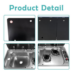 Évier de <span class=keywords><strong>camping</strong></span>-<span class=keywords><strong>car</strong></span> en acier inoxydable JDA 304 avec cuisinière à <span class=keywords><strong>gaz</strong></span> à double brûleur intégrée, unité de cuisine <span class=keywords><strong>pour</strong></span> <span class=keywords><strong>camping</strong></span>-<span class=keywords><strong>car</strong></span>, caravane <span class=keywords><strong>et</strong></span> <span class=keywords><strong>camping</strong></span>-<span class=keywords><strong>car</strong></span> - Product Image 4