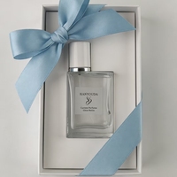 Botol Parfum Kaca Bening XB196 30ml 50ml 100ml Warna Kustom Tutup Datar Botol Semprot Parfum Kosong Ukiran Logo Kustom Mewah