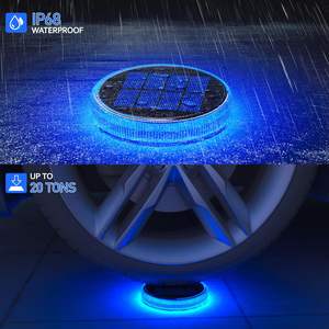 IP68 impermeable PC Solar LED jardín paso luz Solar entrada camino calle lámpara cubierta muelle piso luz batería patente personalizar - Product Image 6