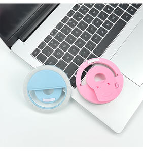 <span class=keywords><strong>Lampe</strong></span> vidéo à clipser pour téléphone, LED rechargeable 150 mAh, mini <span class=keywords><strong>lampe</strong></span> portable à éclairage continu pour vlog mobile - Product Image 1