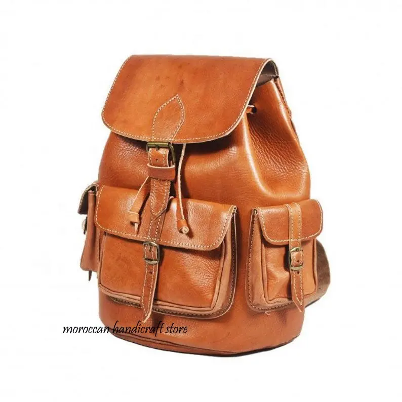 Sac À Dos en cuir, Tan Sacoche En Cuir, sac En Cuir Sac À Dos En Cuir