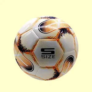 カスタムボールプリントボールバロンデフットボールフットボール公式PVCマシン/手縫いステッチレザーサッカーボール