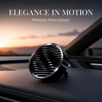 TopOne Diffuseur Parfum Voiture Luxe Alliage Zinc Design Ondulé Clip Ventilation Premium Élégant Exclusif Chic Luxe