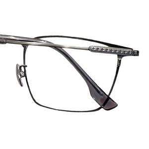 Lunettes de vue carrées Krostar Ch5406 en titane pur pour hommes, montures de lunettes d'origine Danyang, largeur moyenne, verres en plastique - Product Image 1