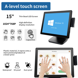 Nhà Máy Nhà sản xuất <span class=keywords><strong>15</strong></span> <span class=keywords><strong>inch</strong></span> màn hình cảm ứng bán lẻ POS thiết bị đầu cuối <span class=keywords><strong>15</strong></span>.6 ''pos hệ thống tiền mặt đăng ký điểm của hệ thống bán hàng - Product Image 2