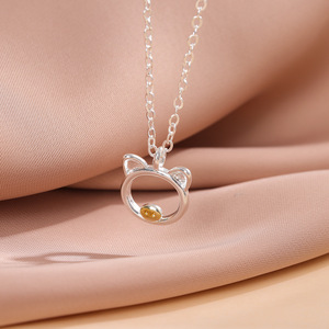 Collar Creativo, Hermoso y Lindo <span class=keywords><strong>con</strong></span> Diseño de Cerdito, Joyería Simple y Encantadora para Mujer, Collares <span class=keywords><strong>con</strong></span> Personalidad de Animales - Product Image 4