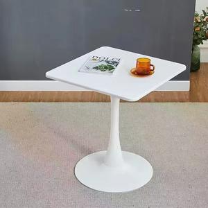 Modern Square Medium Density Fiberboard <strong>Table</strong> with Easy-to-Clean Wooden Top and <strong>Stable</strong> Metal Frame for Hotel and Dining Rooms - Product Image 2