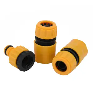 Kit de conectores rápidos para manguera de jardín, juego de conectores de lavado de coche de 1/2 pulgadas para conector de tubería de agua de 16mm, 4 Uds.