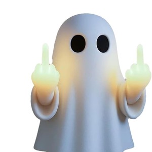 โคมไฟ LED รูปผีฮาโลวีน ไฟรูปนิ้วกลาง ของตกแต่งภายในบ้าน ทำจากเรซิ่น ติดผนัง ใช้พลังงานจากแบตเตอรี่ ของตกแต่งงานปาร์ตี้ - Product Image 5
