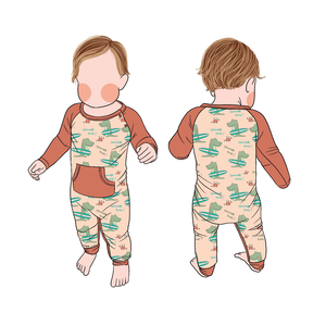 Venta al por mayor personalizado <span class=keywords><strong>de</strong></span> alta calidad <span class=keywords><strong>de</strong></span> bambú cremallera botones a presión niños Pijamas bebé mameluco para niños recién nacidos - Product Image 5