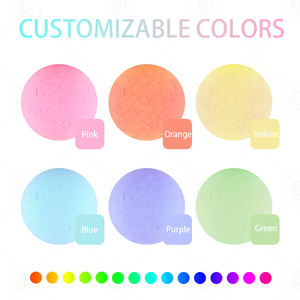 Lot de 12 bombes de bain parfumées écologiques, bio, véganes et colorées, coffret cadeau avec logo personnalisé, hydratant, relaxant, nettoyant, <span class=keywords><strong>SPA</strong></span> - Product Image 4