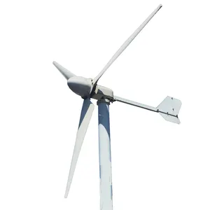 Großhandel 48v windgenerator-China Factory Horizontal 5kW Windturbinen generator 48V 96V 120V 220V Für den Heimgebrauch Elektrische Erzeugung Windmühle Power Kit