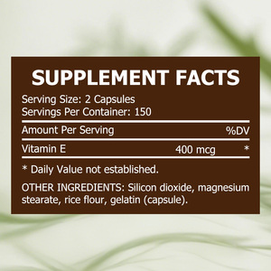 Gélules de Vitamine E à faible MOQ 1000 UI – Soutien Immunitaire et Santé de la Peau – Antioxydant – Complément Alimentaire en Capsules Molles - Product Image 2