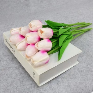 Fleurs artificielles en forme de tulipe Jinxi, 33 cm, en PU, décoration d'intérieur, accessoires de mariage - Product Image 3