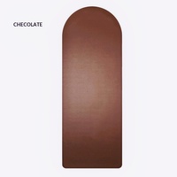Premium 5mm Halbrunde PU Naturkautschuk-Matte Rutschfest Schweißresistent Stoßdämpfende Unterlage für Heimtraining Pilates Yoga-Matte