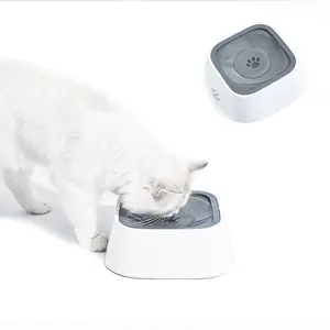 Pet Water Bowl Anti Spill Slow Feeder ABS PP Dish Cat Wasserschale No Slip Trinkschale für Hunde katze