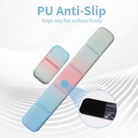 Tapis de bureau ergonomique personnalisé avec repose-poignet, ensemble tapis de souris de jeu en gel de silicone bicolore à motif dessin animé