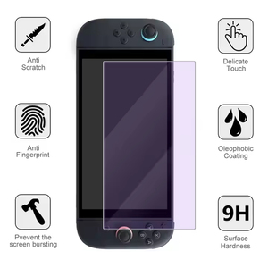 RPF 80 <strong>Anti</strong> Blue-light <strong>Anti</strong> Scratch High Transparency Game Player <strong>Tempered</strong> <strong>Glass</strong> Screen Protector for Nintendo Switch 2 2025 - Product Image 4