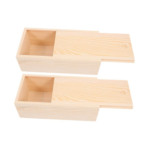 Wooden Storage <b>Box</b> Rectangular <b>Pine</b> Paulownia Wood Jewelry Tea Gift <b>Box</b> Desktop Packaging <b>Box</b> - Product Image 3