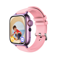 Montre connectée pour enfants avec caméra TFT, podomètre, lampe de poche, réveil, fonction d'appel, musique, cadran dynamique de dessin animé, IP67