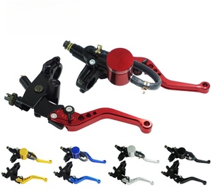 Pompe de frein hydraulique supérieure et pompe de débrayage en alliage d'aluminium coloré usiné CNC, avec support de poignée, pièces CNC, supports CNC pour moto - Product Image 2