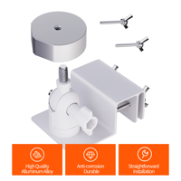 Adaptateur de tuyau Starlink compatible avec le mini-gouttière original, kit de montage en alliage d'aluminium réglable