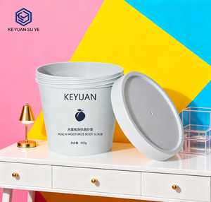 Tùy Biến 600Ml <span class=keywords><strong>900Ml</strong></span> Nhựa Mỹ Phẩm <span class=keywords><strong>PP</strong></span> Trắng Matte Cup Lọ Cho Cơ Thể Chà Với Vít Cap - Product Image 2